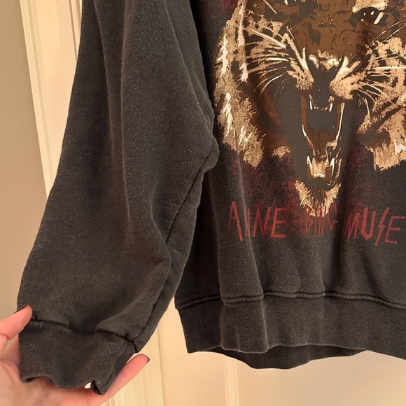 Anine Bing Black Tiger Graphic Crewneck Sweater - Picture 3 of 5